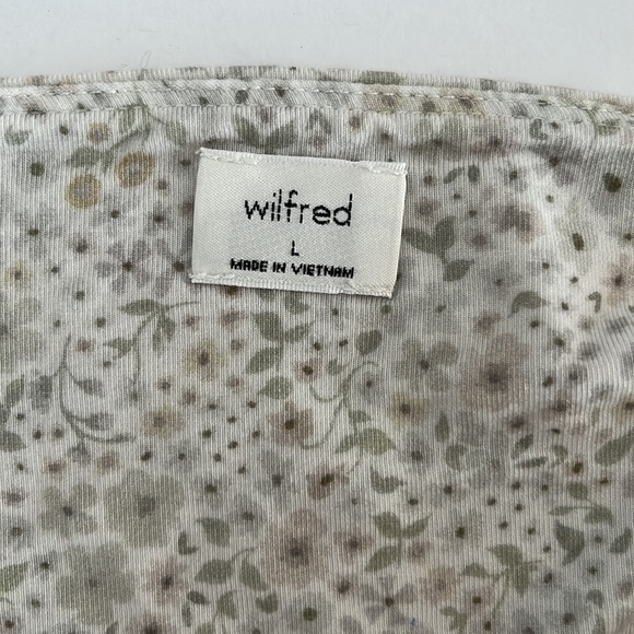 NWOT Aritzia Wilfred Vacay Cropped Tank Top- Size L 👚 - Picture 2 of 4